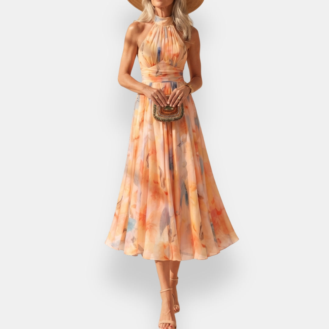 Ervalde | Robe Mi-Longue Fleurie