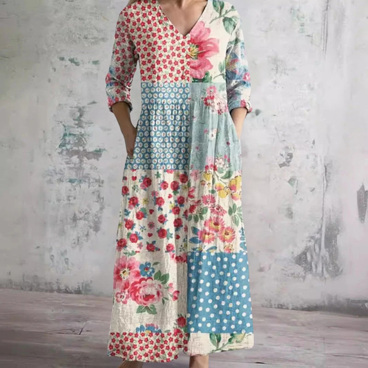 Elya | Robe fluide fleurie élégante