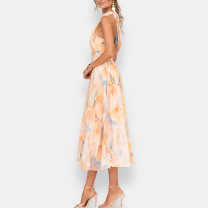 Ervalde | Robe Mi-Longue Fleurie
