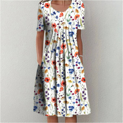Hailey | Robe florale élégante et décontractée avec poches