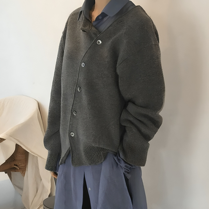 Luna | Cardigan Asymétrique à Boutons