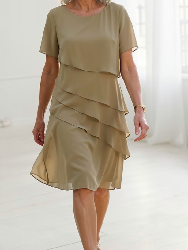 Juliette – Robe élégance fluide à volants