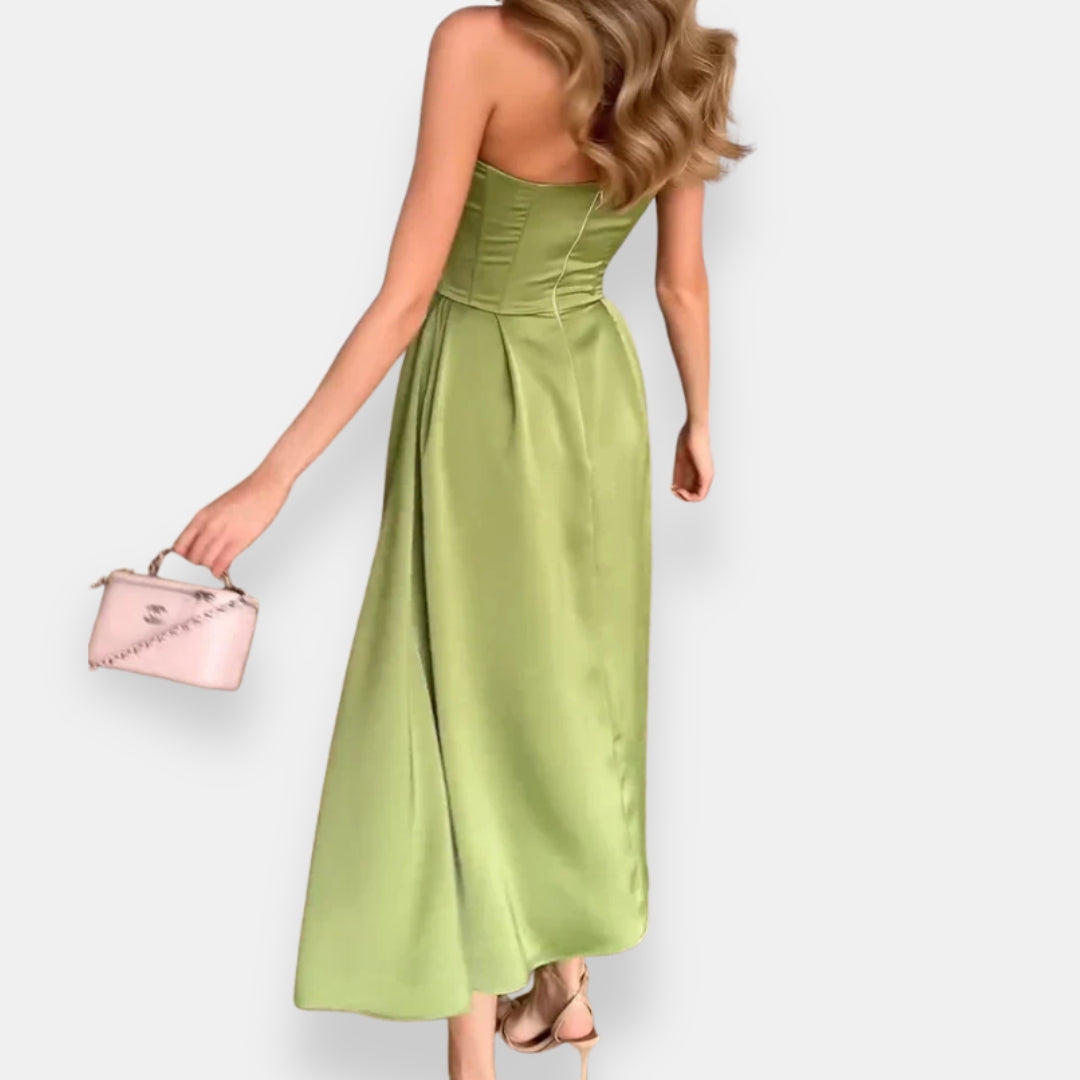 Yseranthe | Robe Mi-Longue Bustier