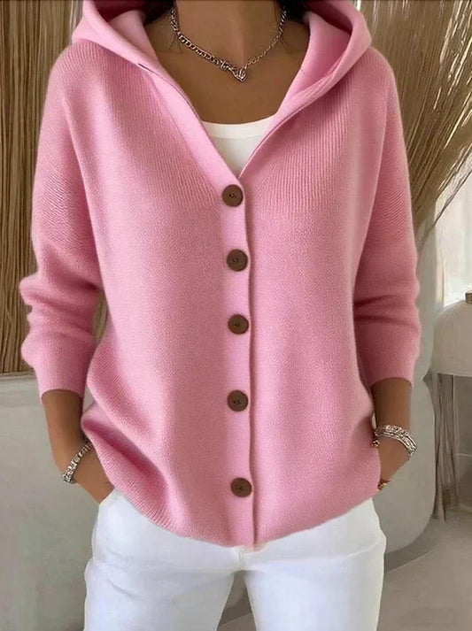 Zoé | Tricot Cardigan avec Capuche