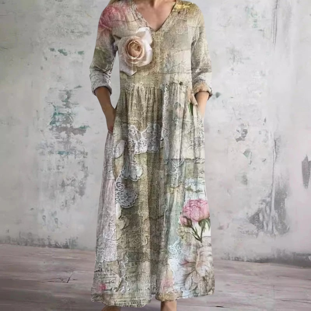 Nina | Robe fluide fleurie élégante
