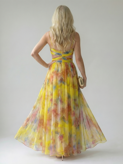 Margaux | Robe longue portefeuille fluide