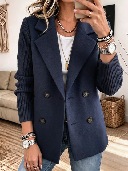 Carla | Élégant Blazer avec Manches en Tricot