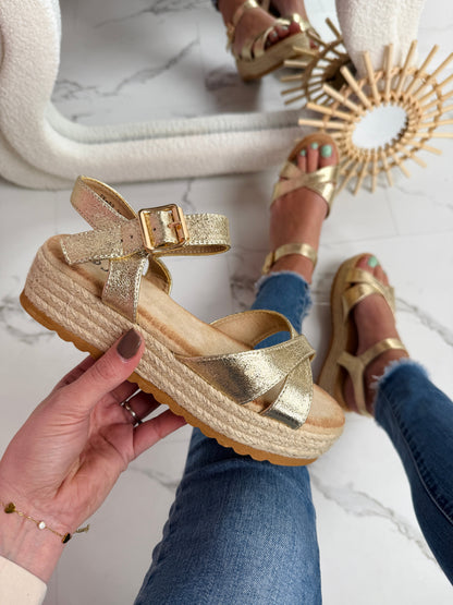 Dionne Gold Sandals
