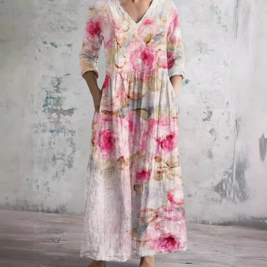 Celia | Robe fluide fleurie élégante