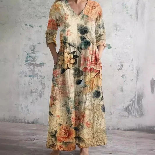 Alma | Robe fluide fleurie élégante