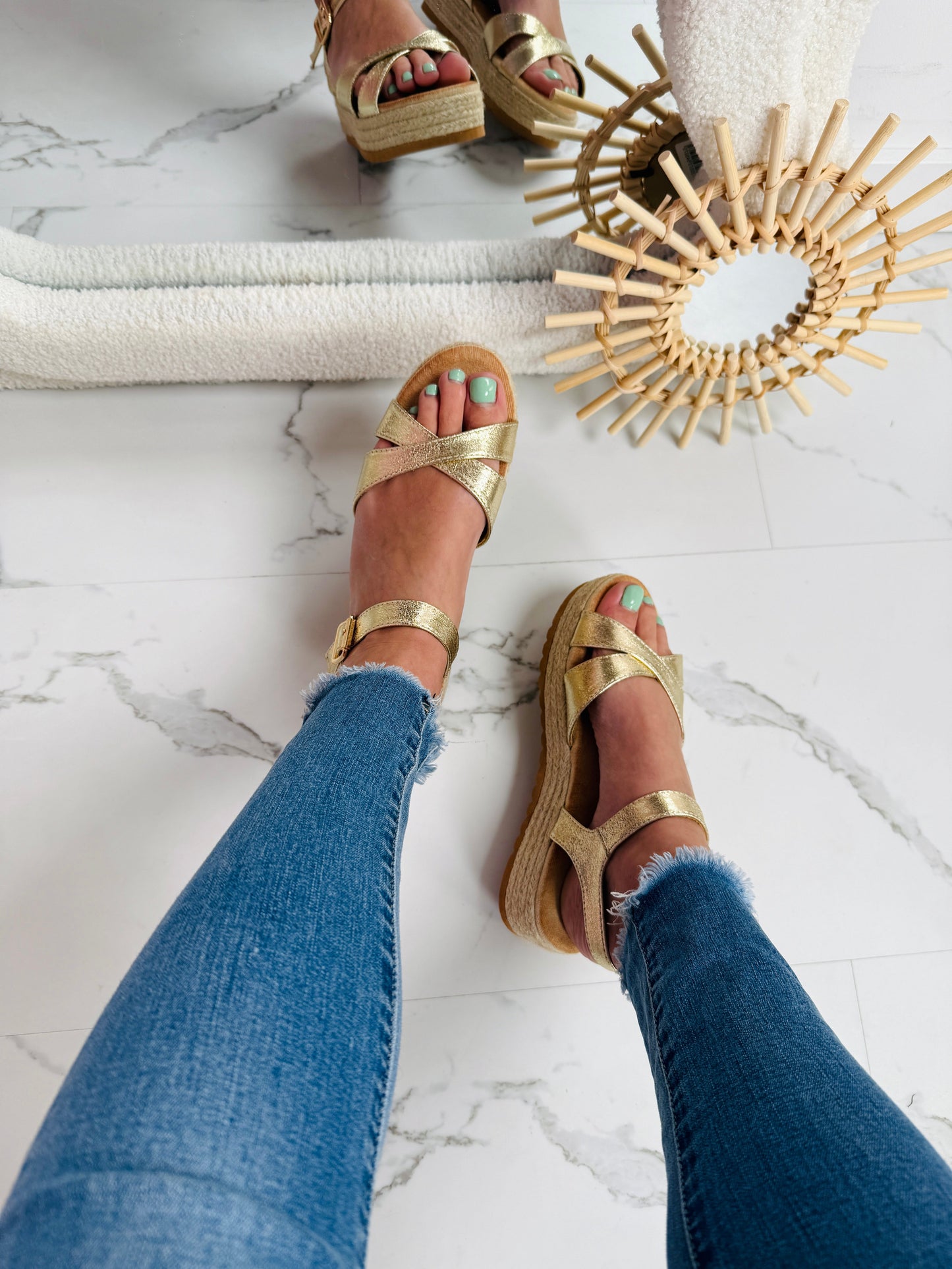 Dionne Gold Sandals