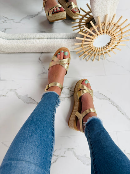 Dionne Gold Sandals
