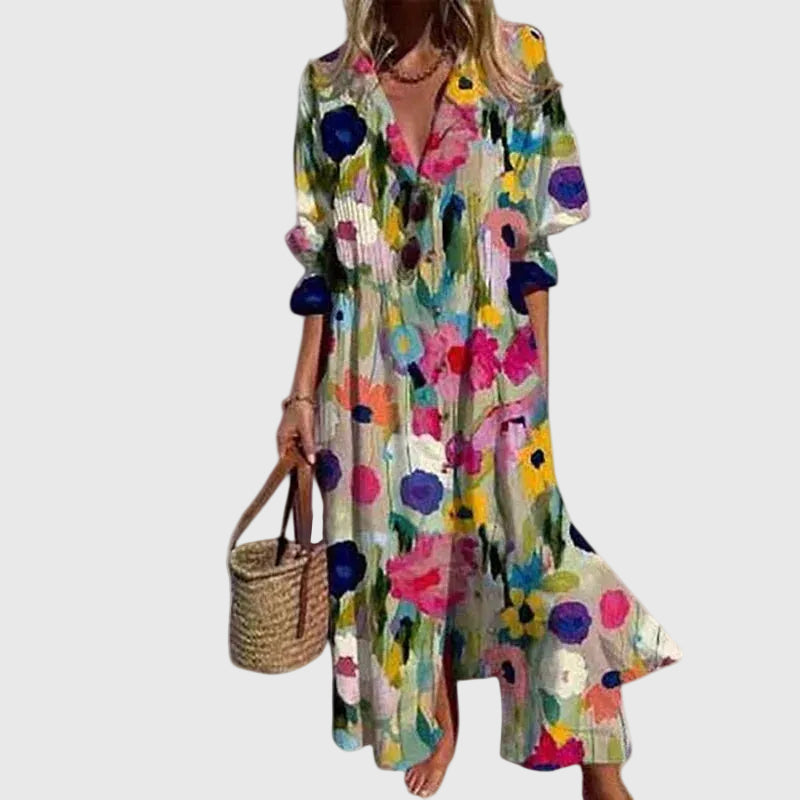 Zariah | Élégant robe longue de style bohème