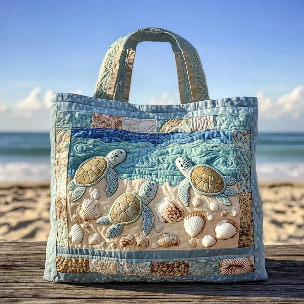 Sac Artisanal Matelassé - Tortues Marines