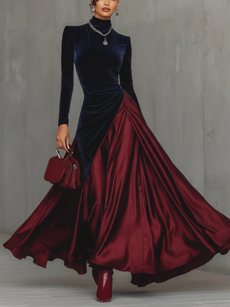 Lucrèce | Bicolored Maxi Dress