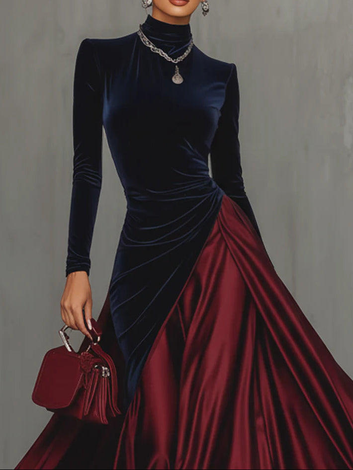 Lucrèce | Bicolored Maxi Dress