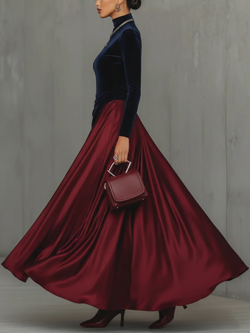 Lucrèce | Bicolored Maxi Dress