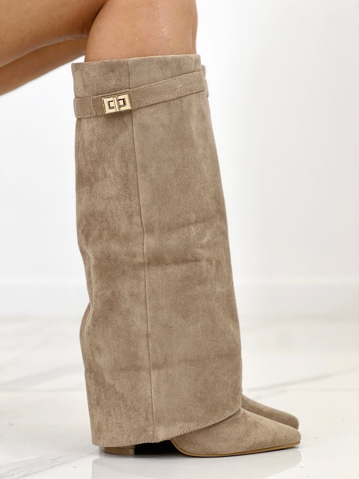 Khaki Lock Boots