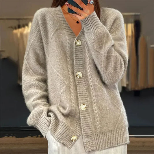 Lena | Doux Cardigan à Boutons