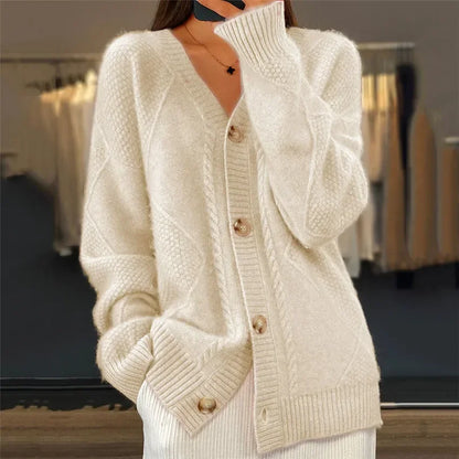 Lena | Doux Cardigan à Boutons