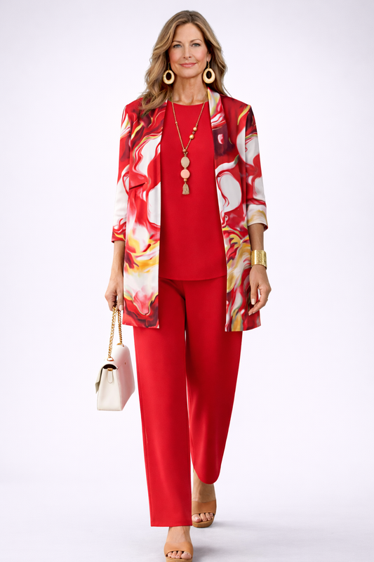 Gail | Ensemble Élégance Classique en Trois Pièces