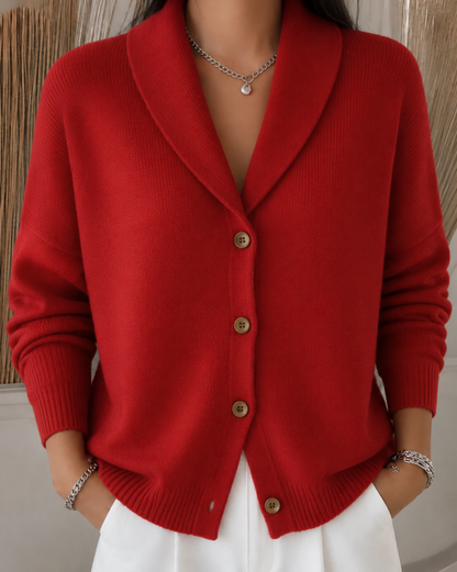 Sienna | Cardigan à Col Chemise