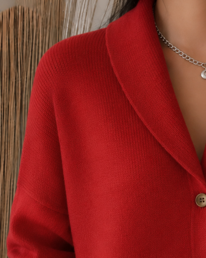 Sienna | Cardigan à Col Chemise