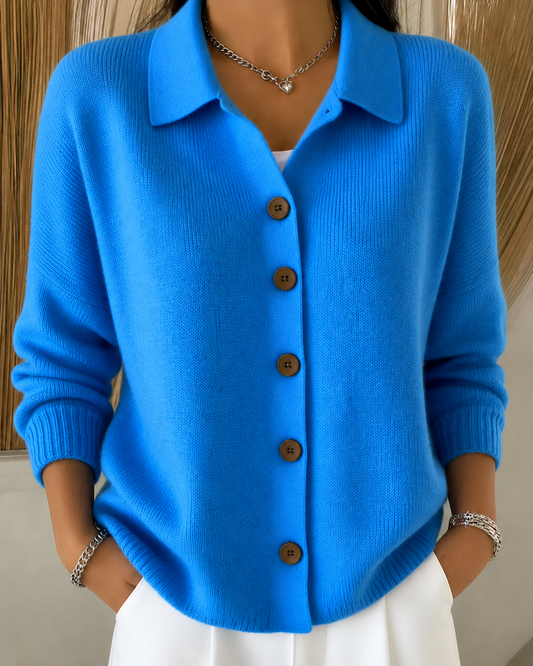 Sienna | Cardigan à Col Chemise