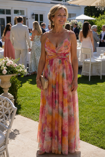 Margaux | Robe longue portefeuille fluide