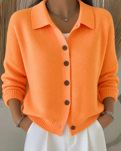 Sienna | Cardigan à Col Chemise