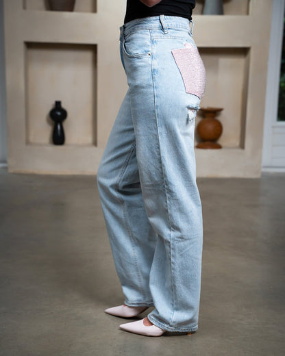 Rose Diamond Jeans
