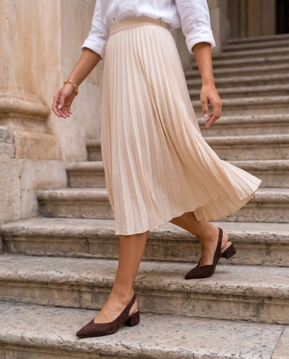 Claudia Brown Block Heels