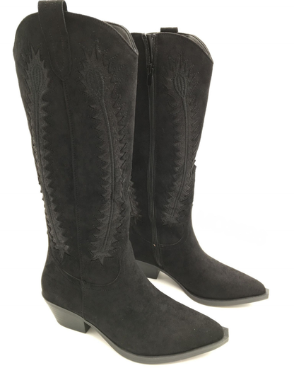 Botas de Estilo Cowboy - Negro