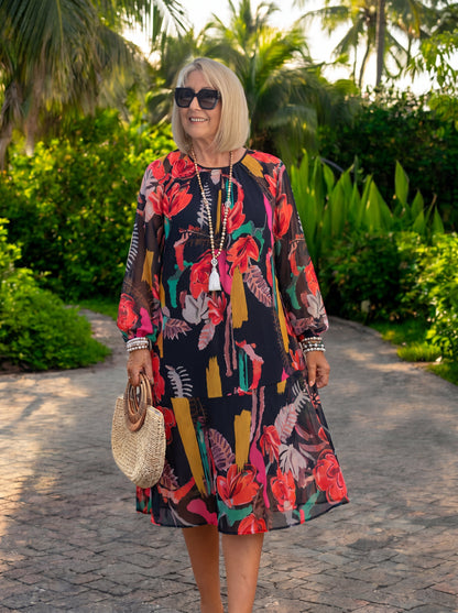 Floride – Élégante robe à fleurs