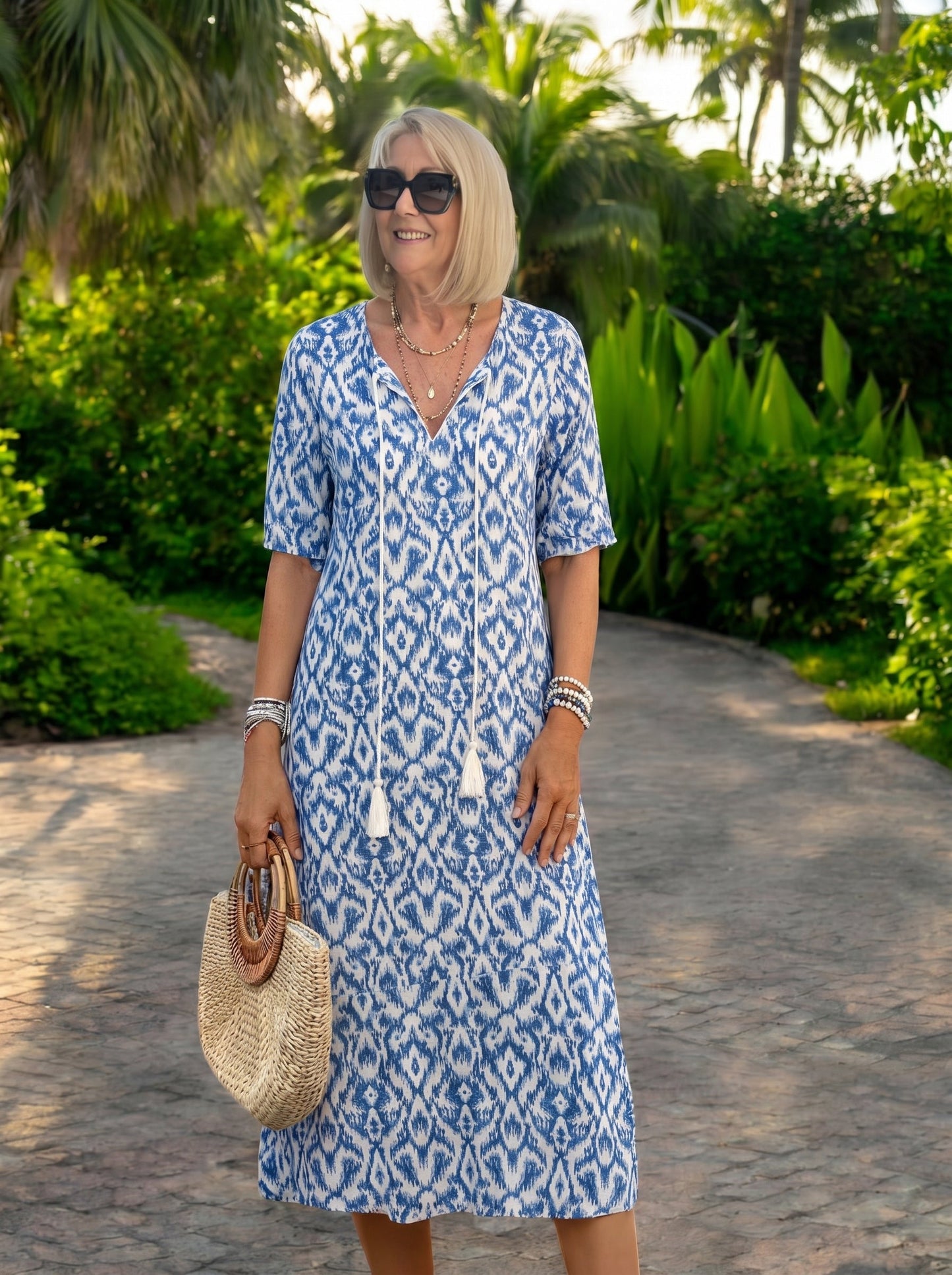 Luna | Robe midi de style boho décontracté