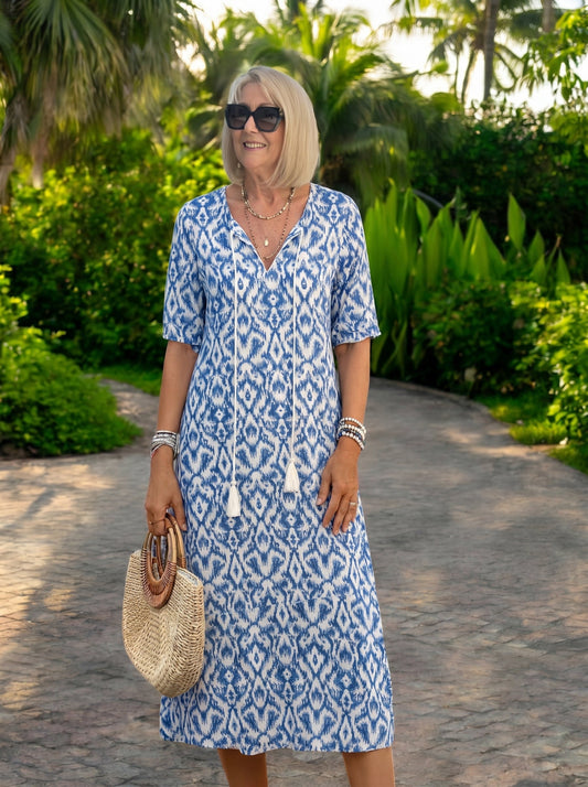 Luna | Robe midi de style boho décontracté