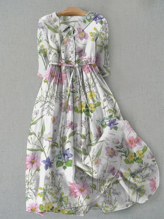 Dahlia – Robe évasée fleurie