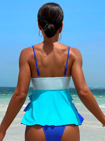 Tankini Ondina Modélant – Maillot de Bain avec Volants