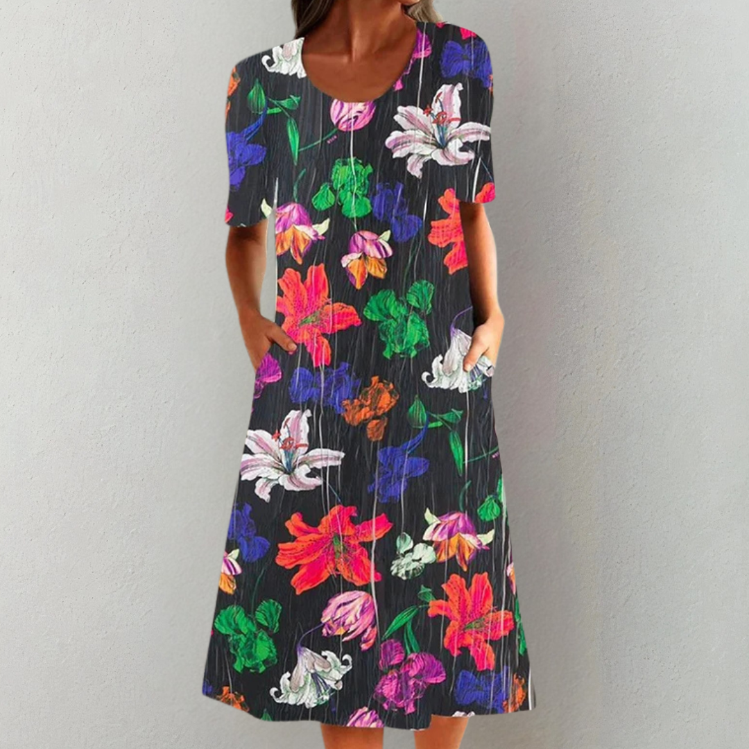 Nina - Robe Midi Élégante