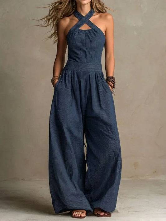 Mariana | Combinaison Chic à Décolleté Croisé