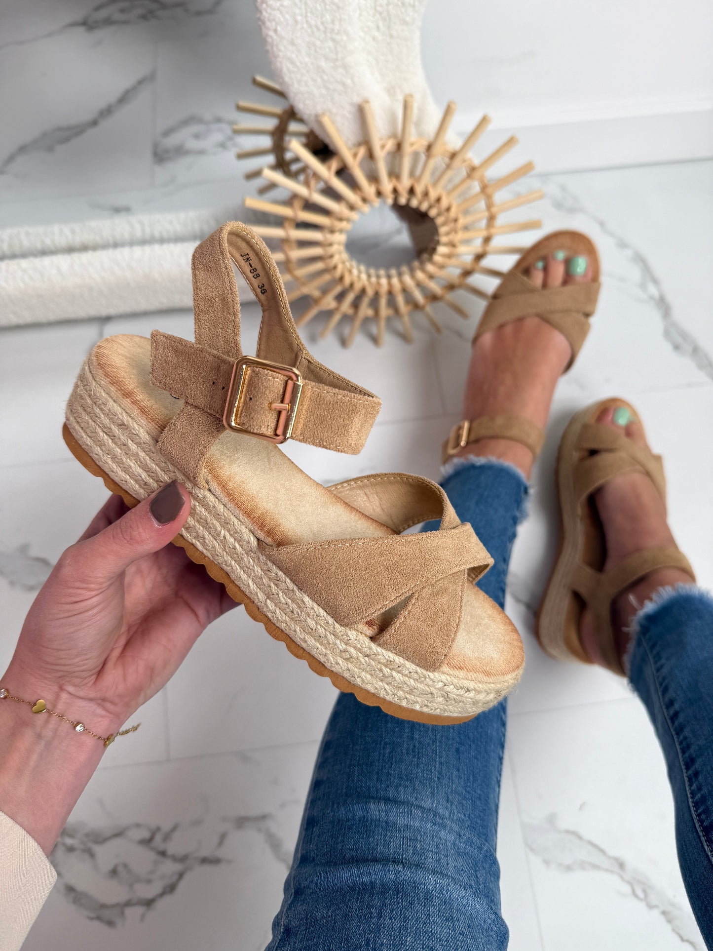 Khaki Dionne Sandals
