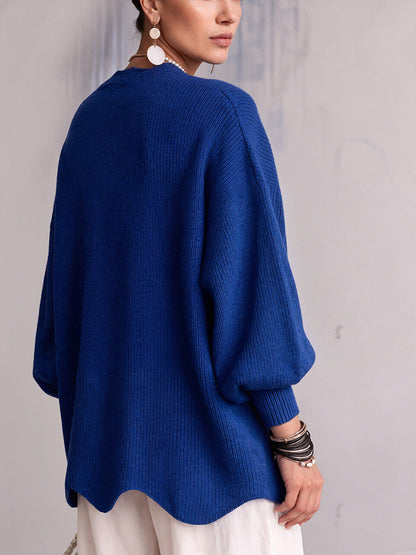 Elvira | Gilet en Tricot à Boutons et Col en V