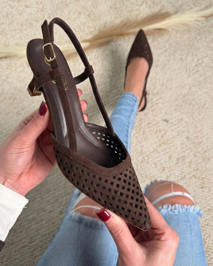 Frezia Marron Talons