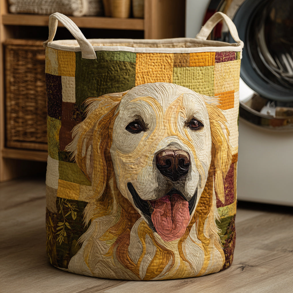 SOLEIL | Panier à linge joyeux golden