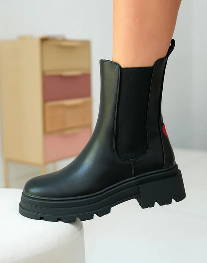 Chaussures Bottes Cœur