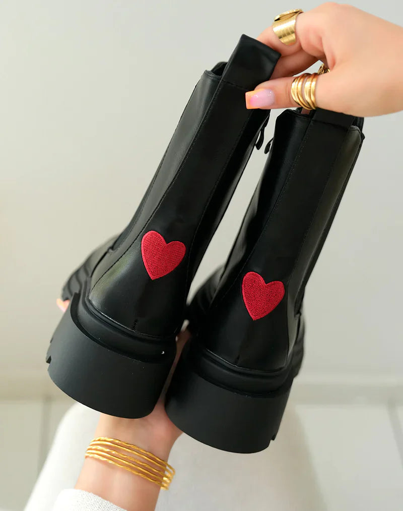 Chaussures Bottes Cœur
