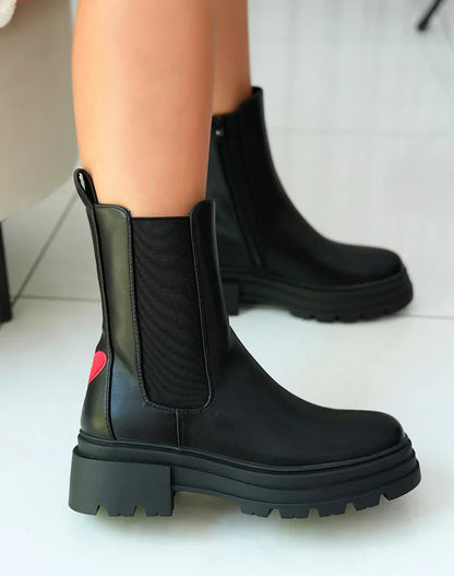 Chaussures Bottes Cœur