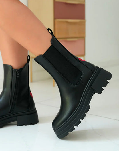 Chaussures Bottes Cœur