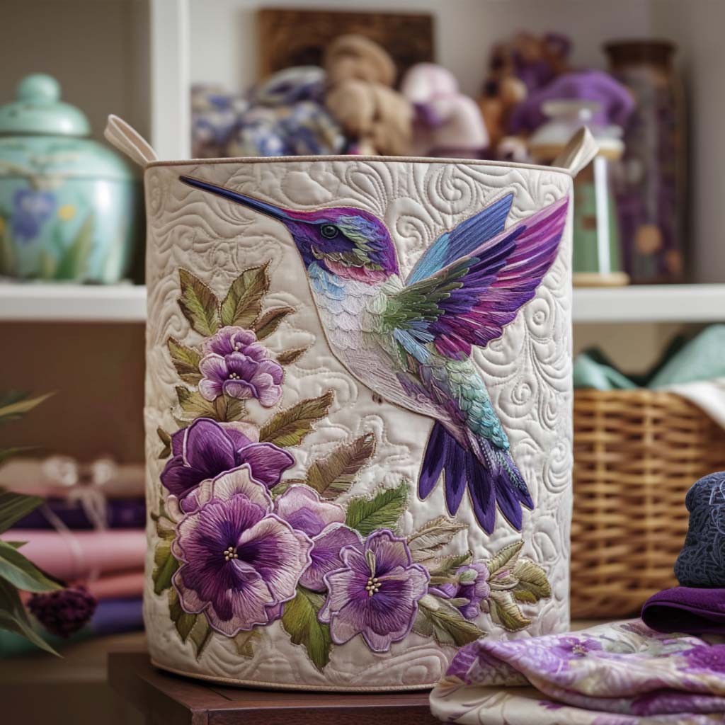EVIE | Panier à Linge Hummingbird Floral