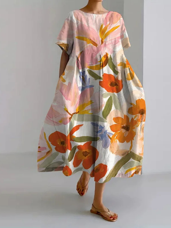 Robe d'été à motifs floraux Valeno